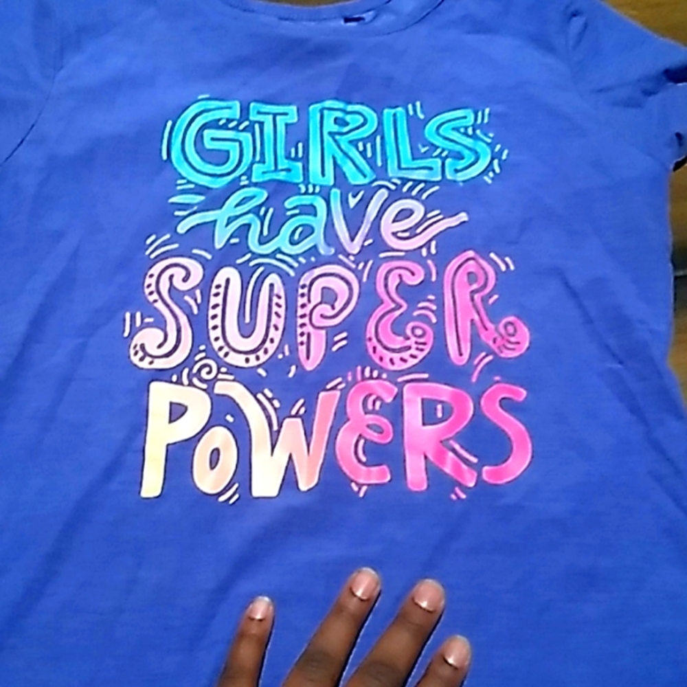 Purple Girl Empowerment shirt size: LG or 14/16